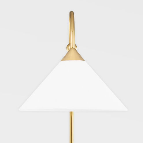 Sang 65 inch 60.00 watt Aged Brass Floor Lamp Portable Light