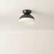 Rue 1 Light 11 inch True Bronze Flush Mount Ceiling Light