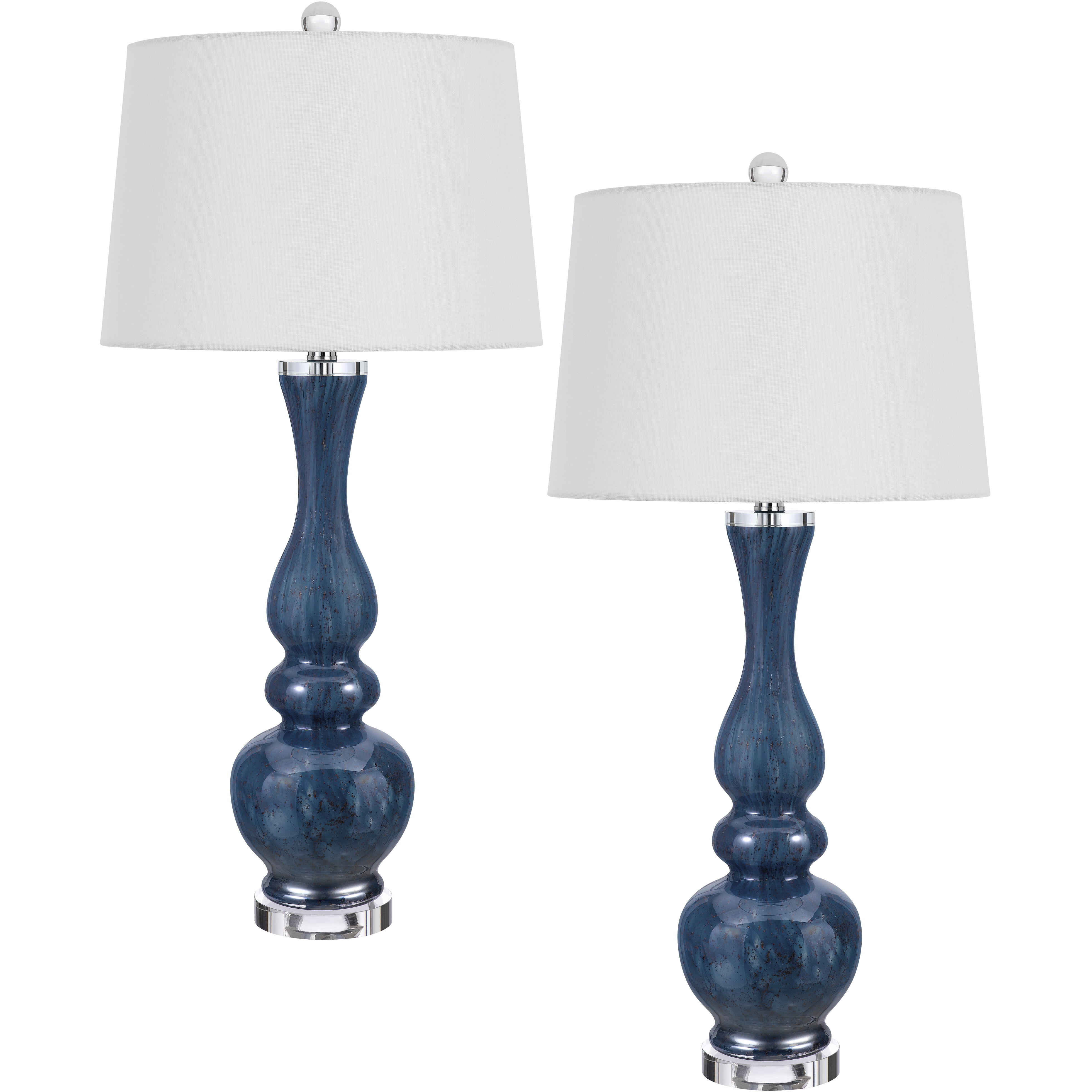 Paimio 32 inch 150.00 watt Deep Blue Table Lamp Portable Light, Candlestick Style
