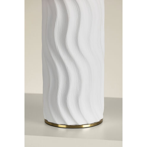 Daniella 22.75 inch 60 watt Aged Brass Table Lamp Portable Light