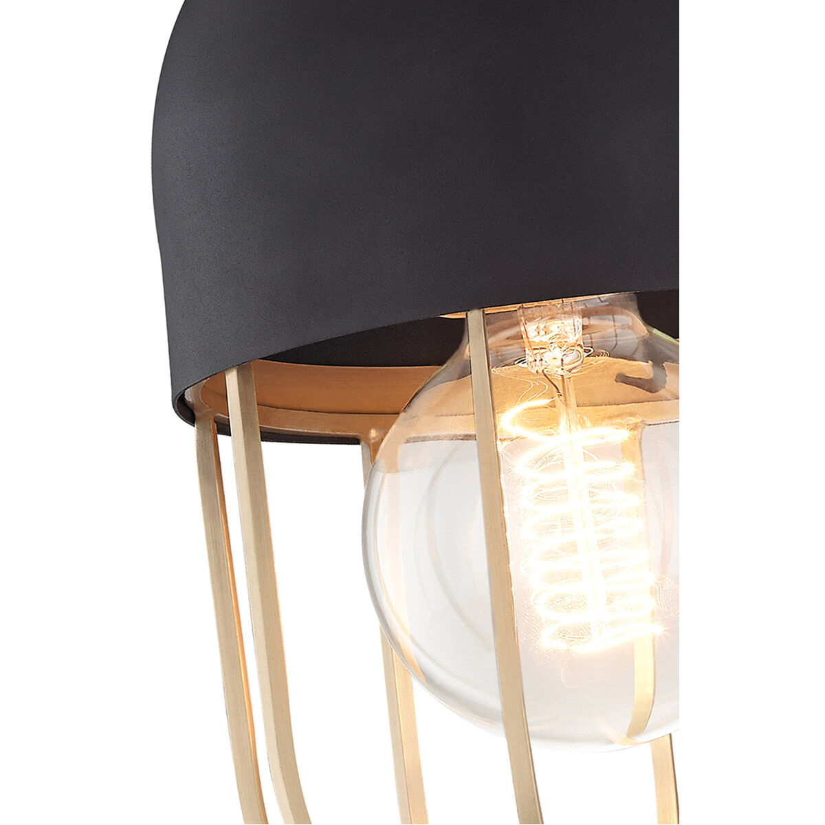 Haley 1 Light 6 inch Aged Brass Flush Mount Ceiling Light