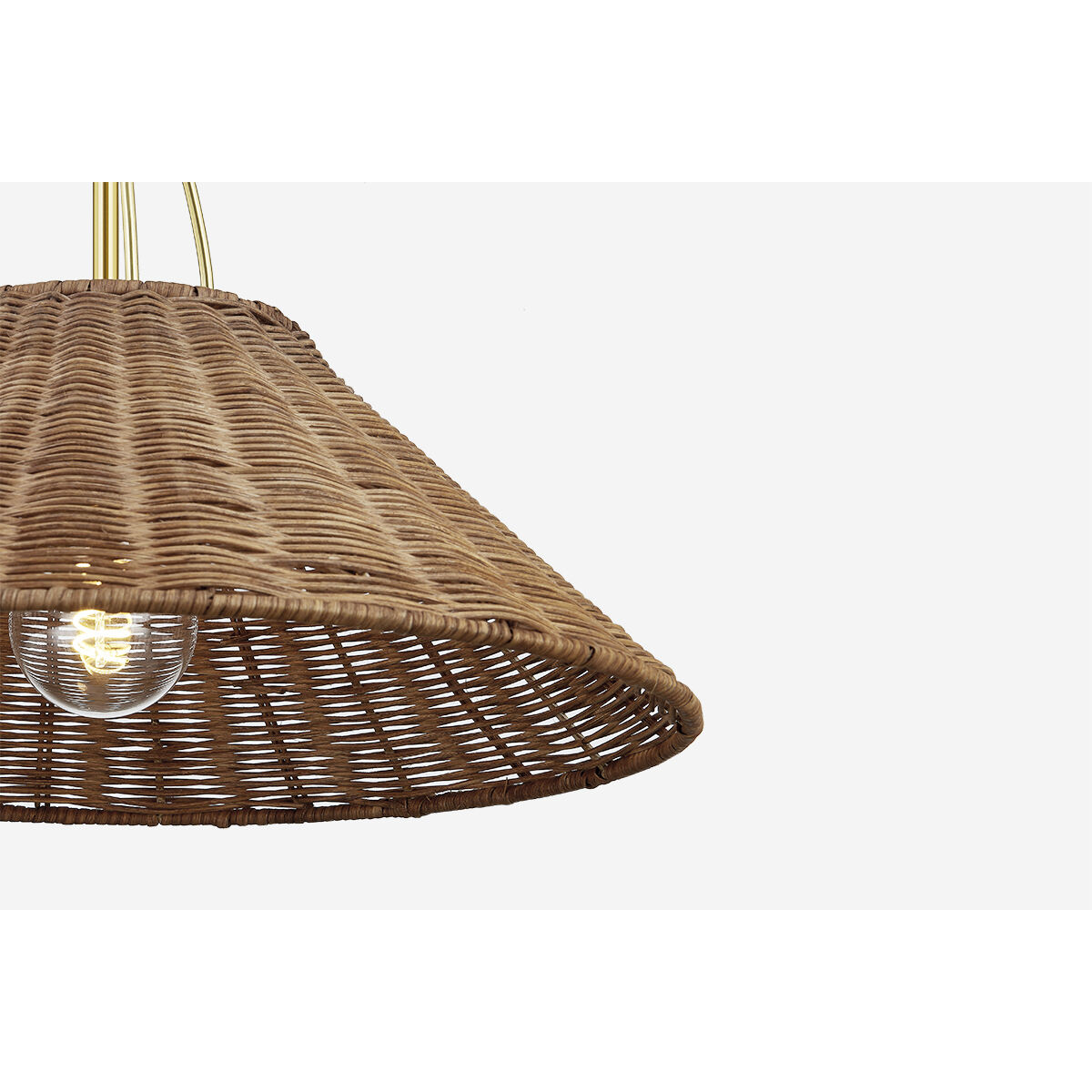 Davida 1 Light 20 inch Aged Brass Pendant Ceiling Light