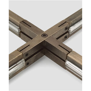 MonoRail 3 inch Satin Nickel X Connector