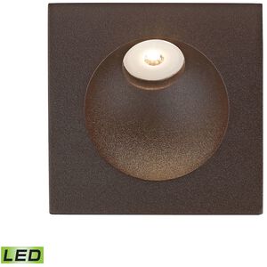 Zone 120 2 watt Matte Brown Step Light