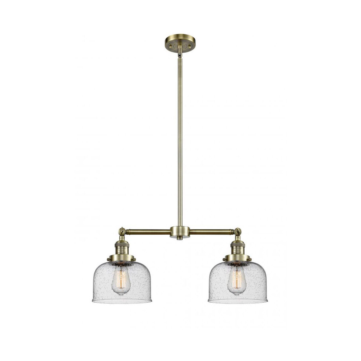 Franklin Restoration Large Bell 2 Light 21.00 inch Chandelier