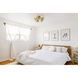 Alyssa 5 Light 24 inch Aged Brass Semi Flush Ceiling Light