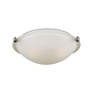 Clip 2 Light 12.25 inch Brushed Nickel Flush Mount Ceiling Light