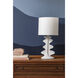 Liwa 22 inch 60.00 watt Aged Brass/Ceramic Gloss White Table Lamp Portable Light in Aged Brass/Gloss White