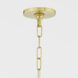 Olivia 5 Light 24 inch Aged Brass Chandelier Ceiling Light