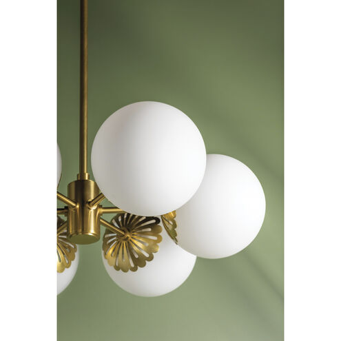 Paige 6 Light 26 inch Aged Brass Chandelier Ceiling Light