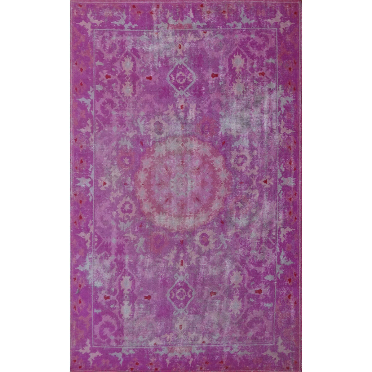 Organdie 86 X 62 inch Pink Indoor Area Rug