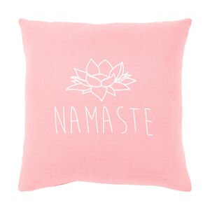 Motto 18 X 18 inch Bright Pink Pillow Kit, Square