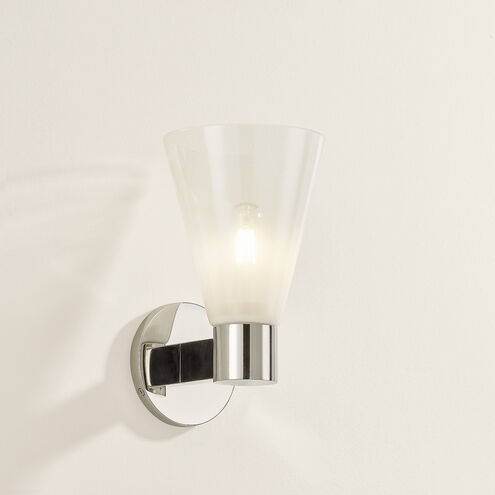 Alma 1 Light 6 inch Polished Nickel Wall Sconce Wall Light