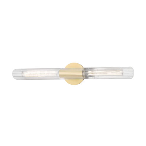 Cecily 2 Light 5 inch Aged Brass ADA Wall Sconce Wall Light