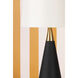 Jen 24.5 inch 15.00 watt Aged Brass and Black Linen Table Lamp Portable Light