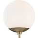 Carrie 1 Light 8 inch Aged Brass Wall Sconce Wall Light