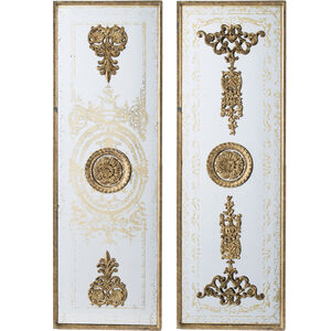 Anita 48 X 15.9 inch Clear and Gold Wall Mirror