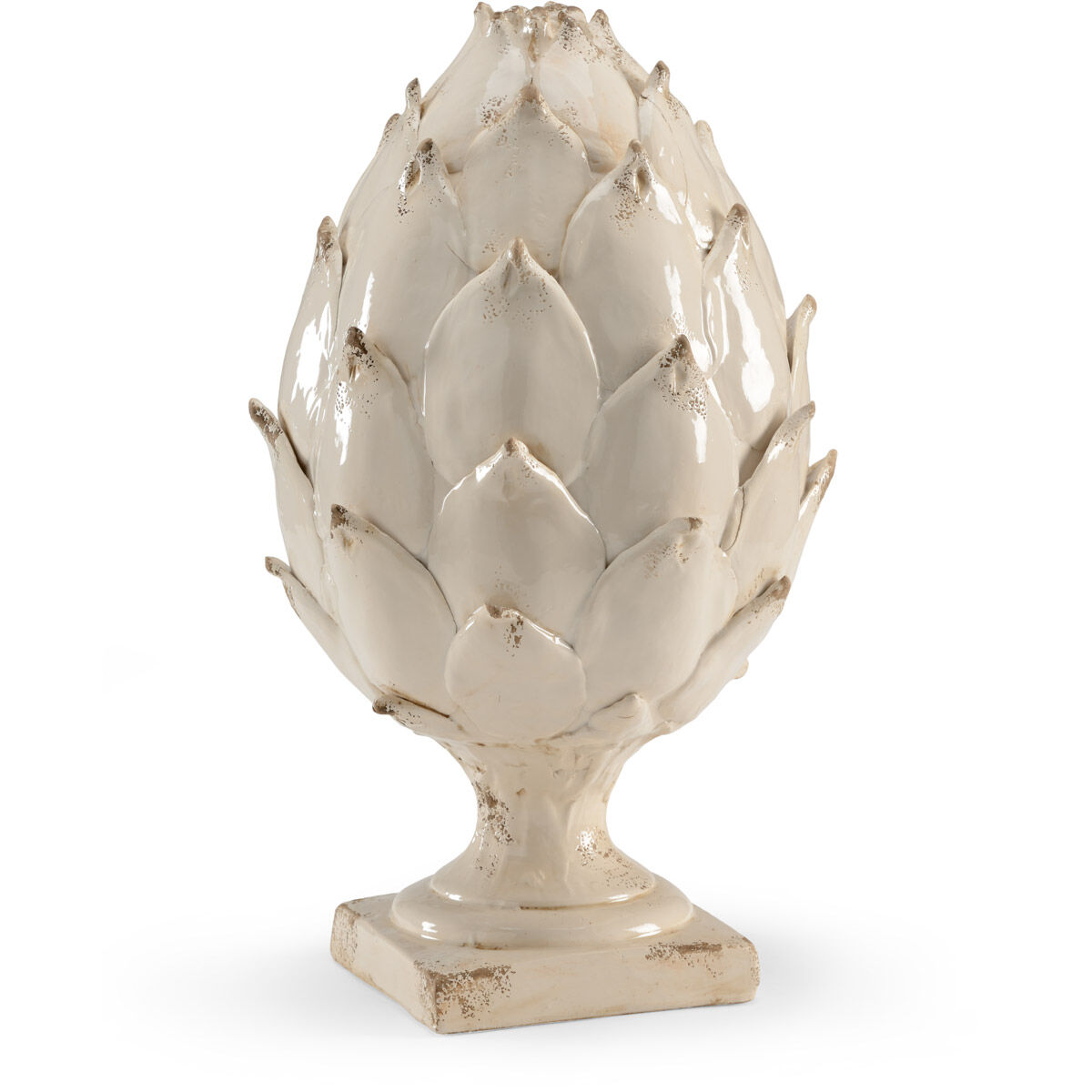 Chelsea House Antique White Glaze/Hand Made Artichoke Accent, Large
