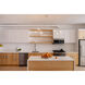 Elsa 6 Light 50 inch Textured White Linear Ceiling Light
