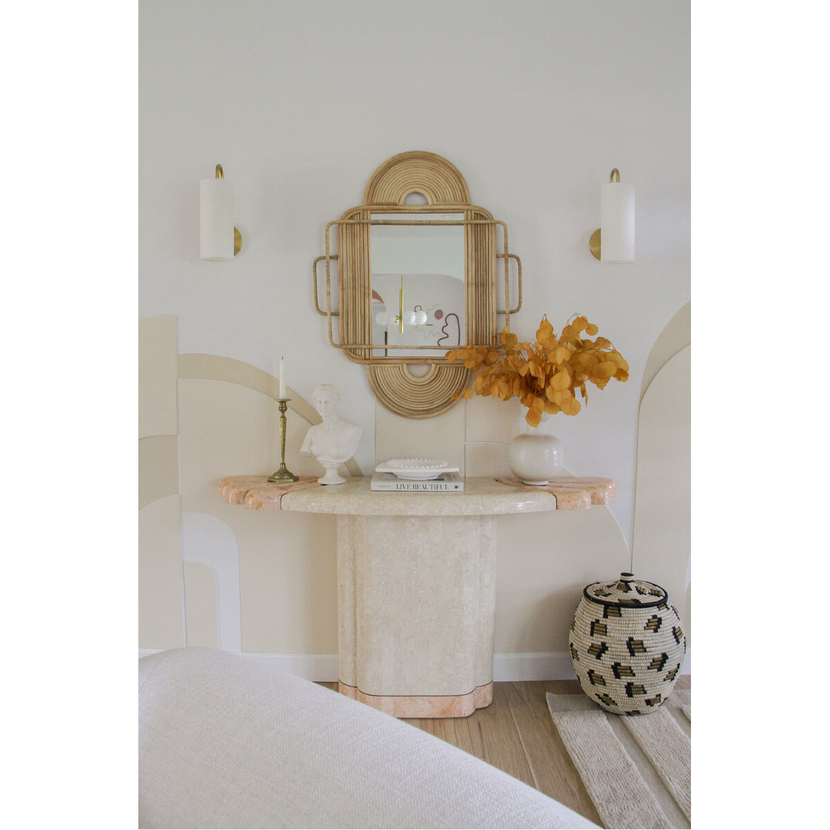 Freda 1 Light Aged Brass Wall Sconce Wall Light