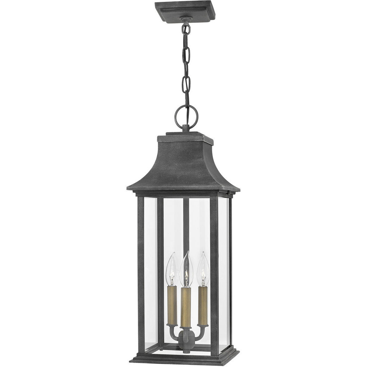 Heritage Adair 3 Light 8.50 inch Outdoor Pendant/Chandelier