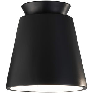 Radiance Collection 1 Light 7.5 inch Gloss Black Flush-Mount Ceiling Light