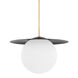 Marlene 1 Light 23 inch Aged Brass/Soft Black Pendant Ceiling Light in Aged Brass and Soft Black