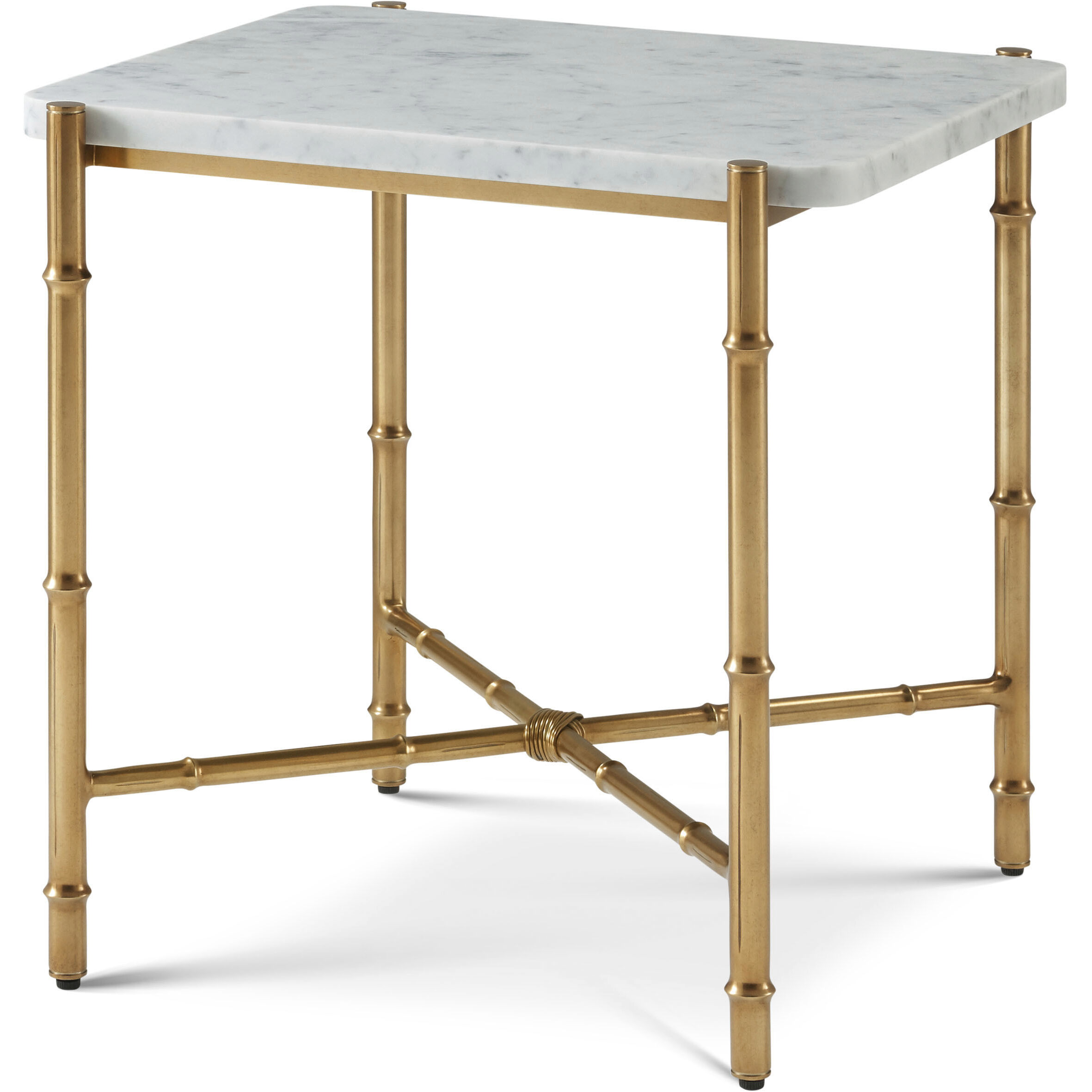 Kesden 22 X 22 inch Satin Brass Side Table