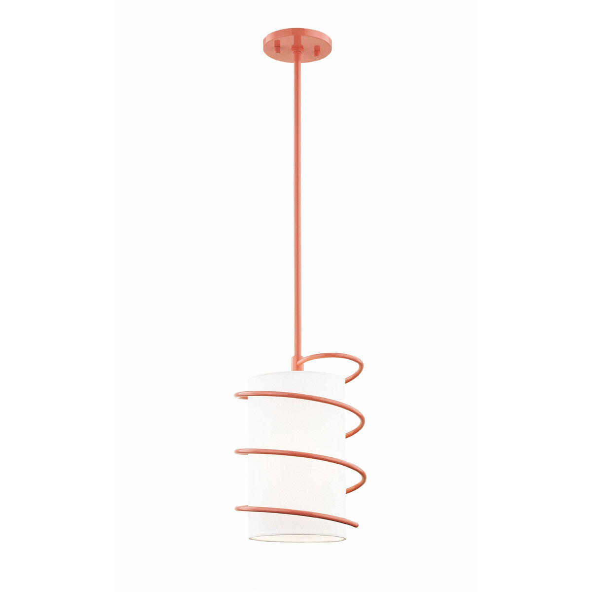 Carly 1 Light 8.25 inch Pink Pendant Ceiling Light