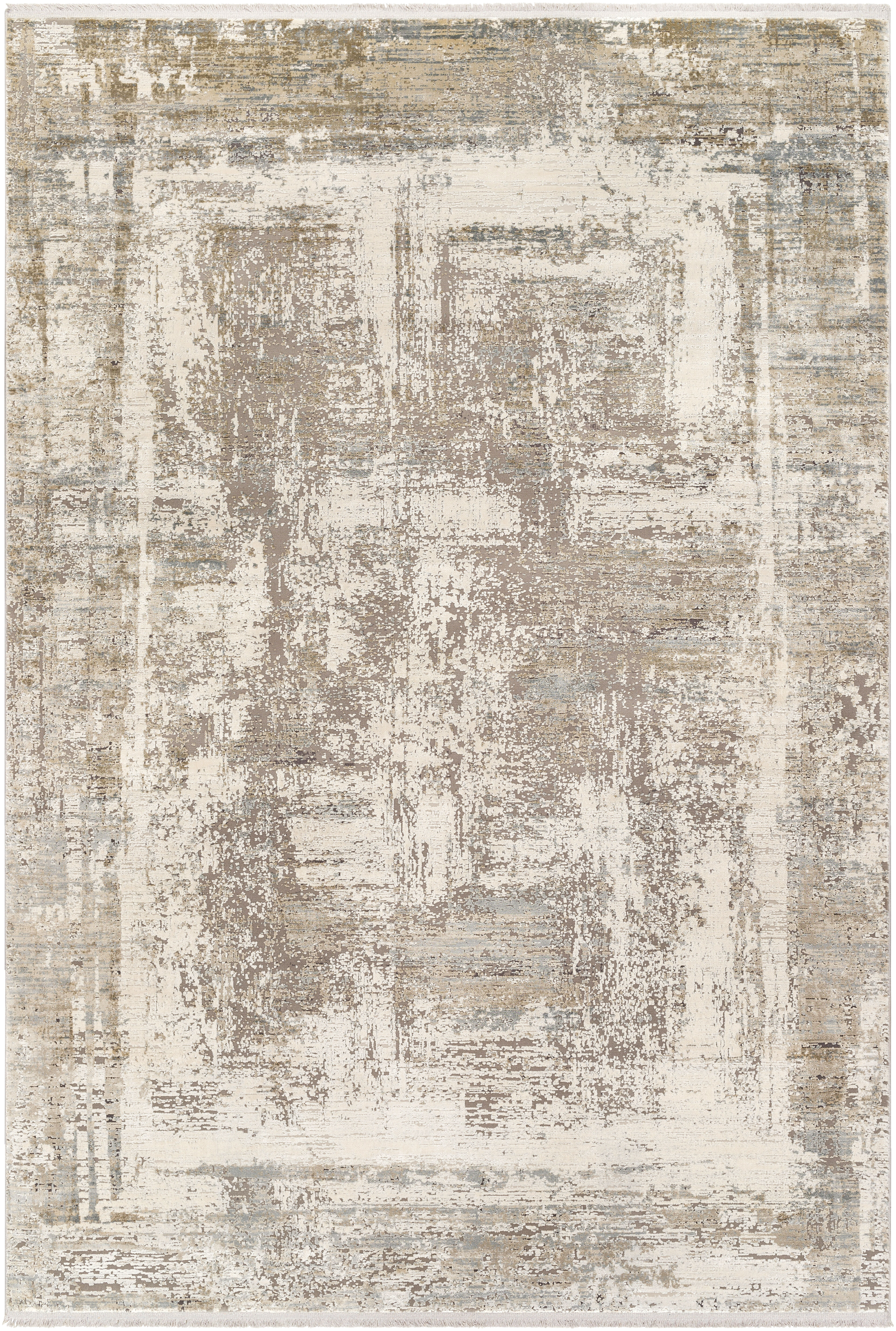 Solar 114 X 79 inch Cream Rug, Rectangle