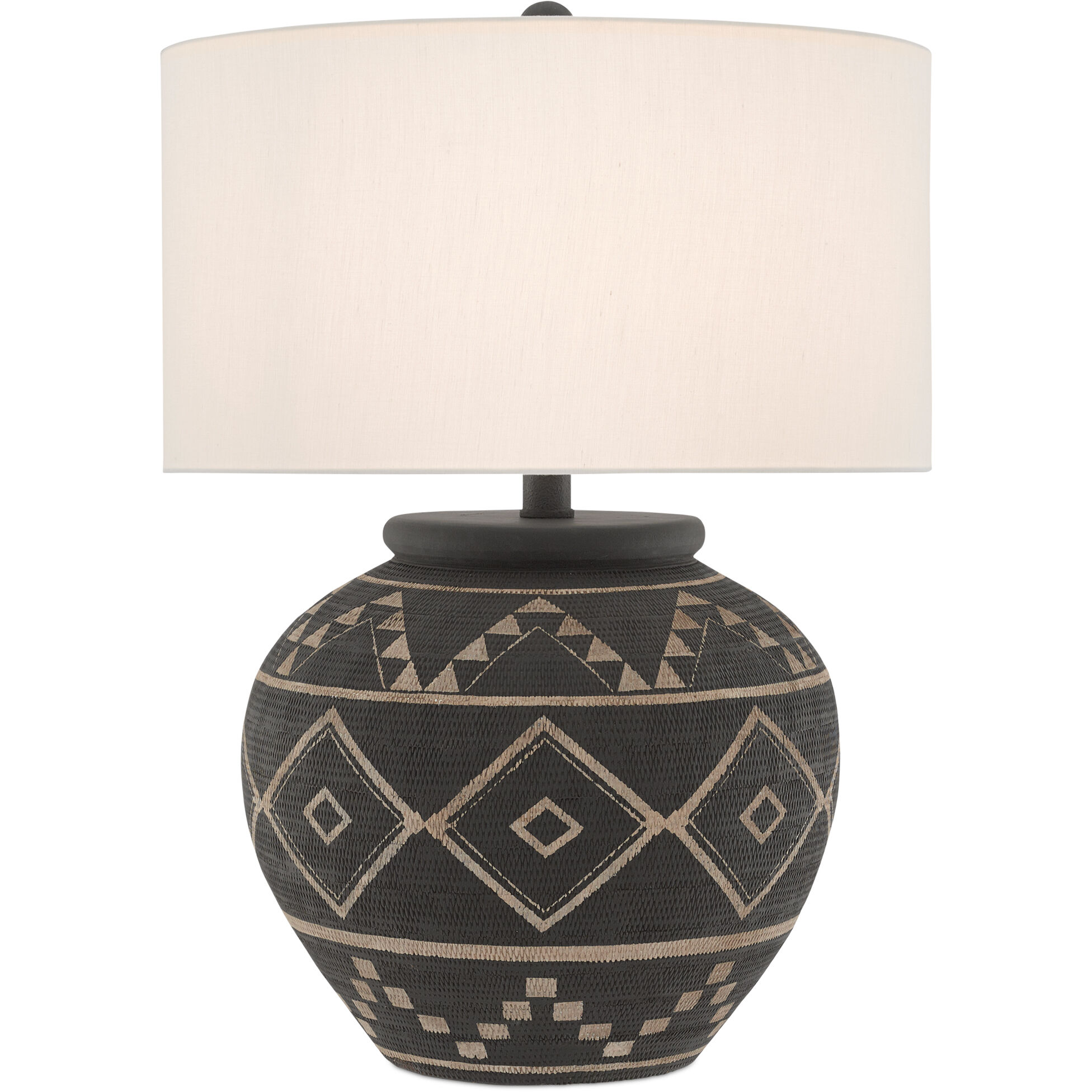 Tattoo 28 inch 150 watt Brewed Latte/Molé Black Table Lamp Portable Light