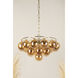 Mimi 6 Light 23 inch Aged Brass Chandelier Ceiling Light