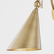 Lupe 1 Light 6 inch Aged Brass Wall Sconce Wall Light 