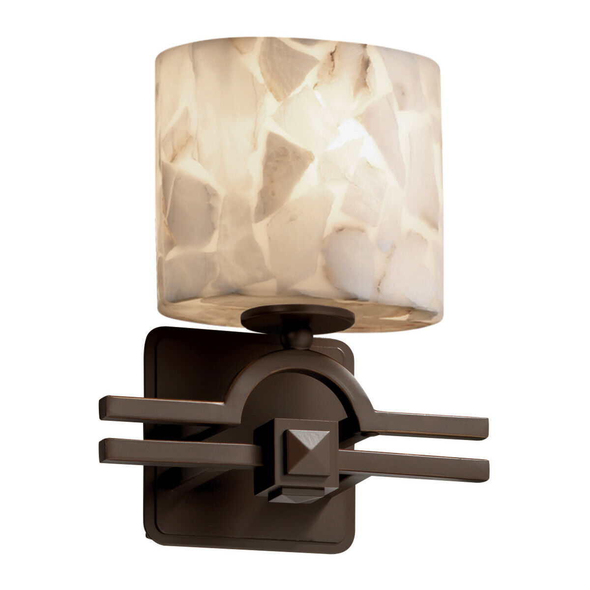 Alabaster Rocks LED 9 inch Dark Bronze ADA Wall Sconce Wall Light