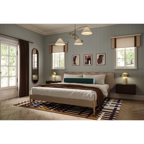 Birdie 3 Light 55 inch Aged Brass Chandelier Ceiling Light