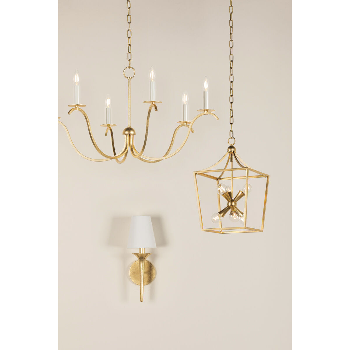 Emily 1 Light 5.5 inch Gold Leaf Wall Sconce Wall Light