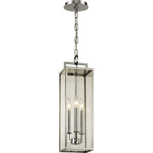 Beckham 3 Light 6 inch Polished Stainless Outdoor Pendant