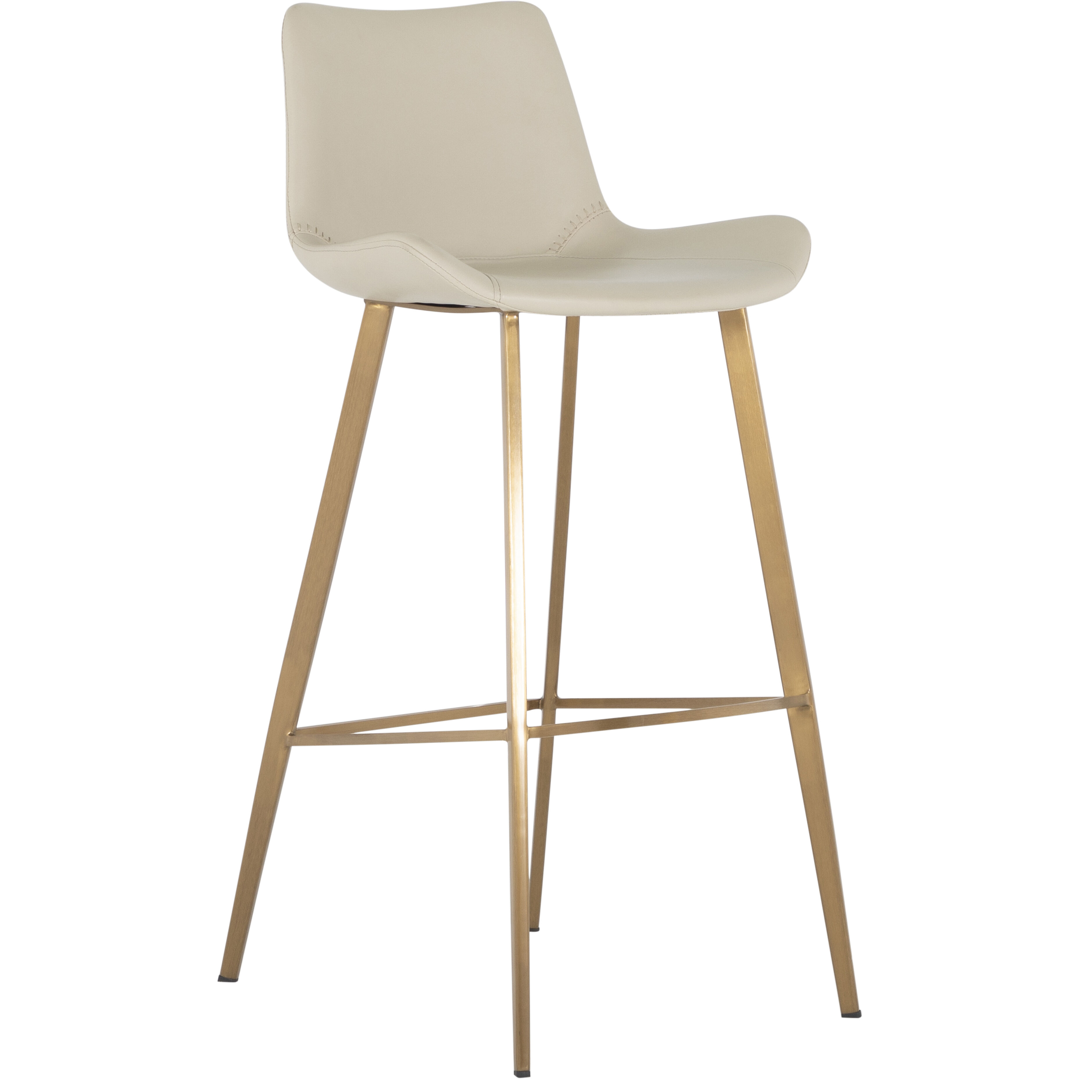 Hines 40.25 inch White & Ivory / Yellow Bar Counter Stool