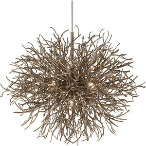 Sierra 12 Light 50 inch Distressed Bronze Chandelier Ceiling Light