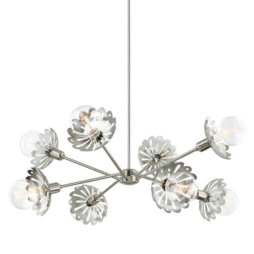 Alyssa 8 Light 42 inch Polished Nickel Chandelier Ceiling Light