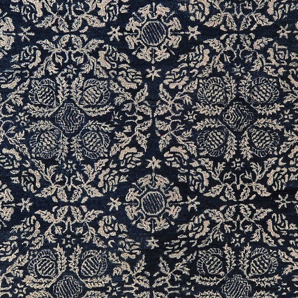 Hendrick 96 X 60 inch Dark Blue Rug, Rectangle