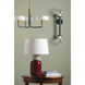 Batya 24 inch 15.00 watt Aged Brass/Ceramic Bordeaux Blush Table Lamp Portable Light