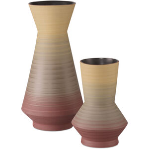 Happy 80's 14.5 X 7.5 inch Vases, Set of 2