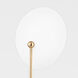 Hattie 1 Light 8 inch Aged Brass/Textured White Combo Wall Sconce Wall Light