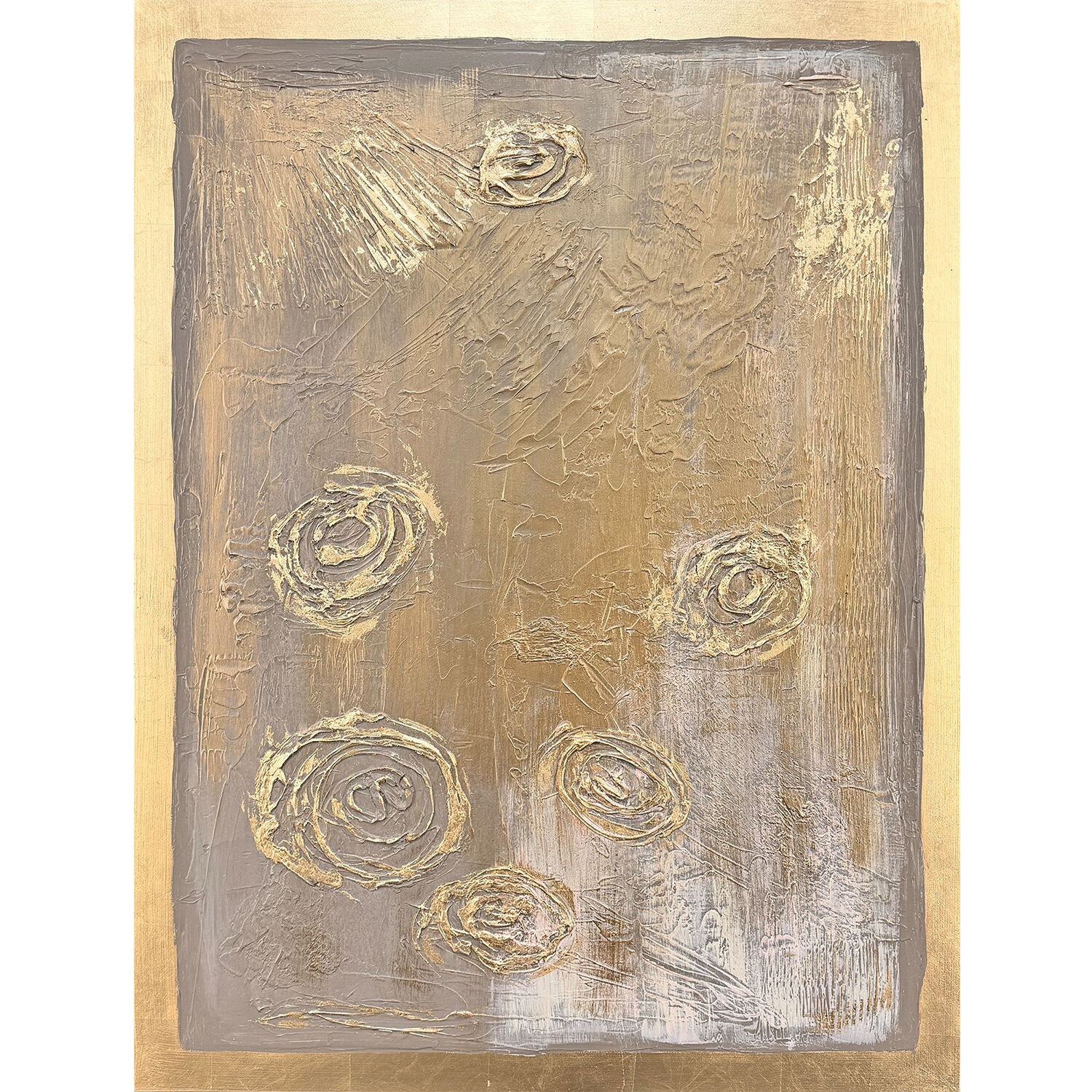 Metallica Beige and Metallic and Pink Wall Sculpture, The Studio