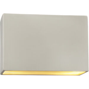 Ambiance Collection LED 10 inch Matte White/Champagne Gold Outdoor Wall Sconce