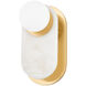 Zora 1 Light 4.75 inch Aged Brass Bath and Vanity Wall Light