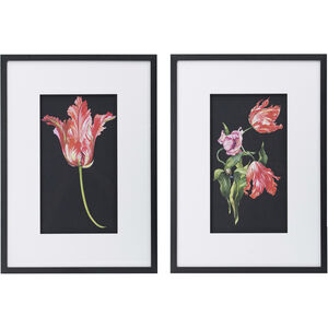 Floral Black Wall Art