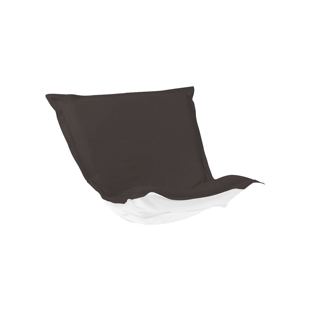 Puff Seascape Charcoal Chair Cushion with Cover