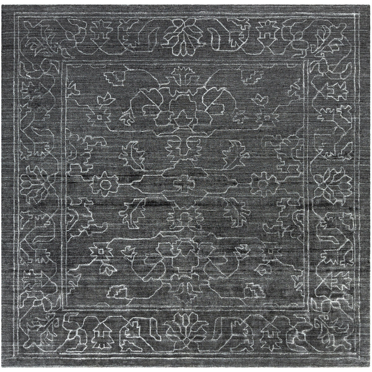 Estelle 96 X 96 inch Charcoal Rug, Square